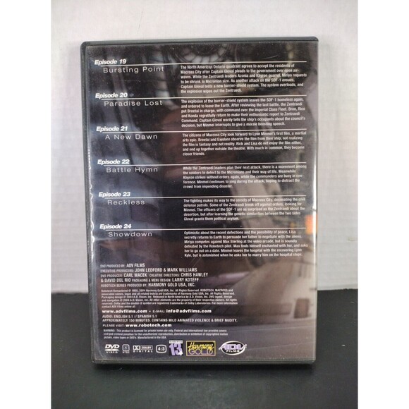 Robotech Remastered The Macross Saga Volume 4 /04 DVD Episode 19 - 24 - Picture 3 of 5